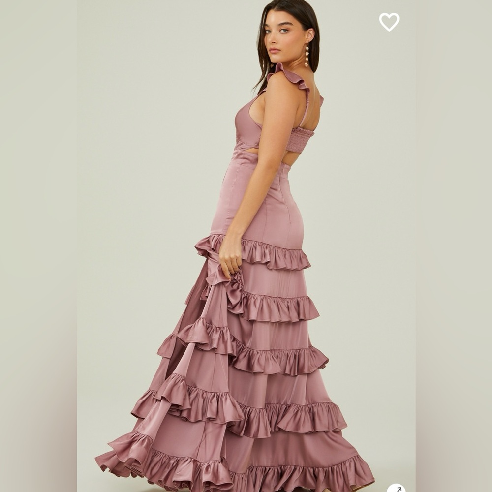NWT Altar’d State Maxi Dress Rose Medium - Picture 3 of 5